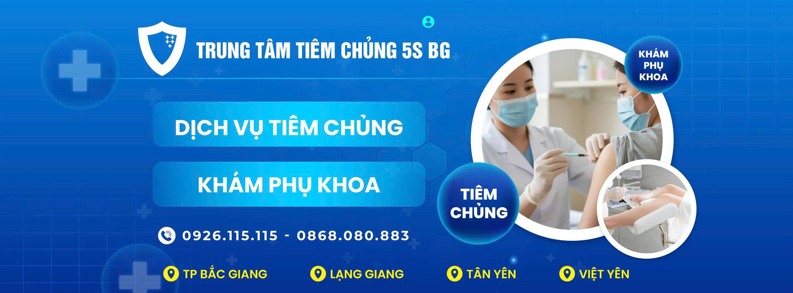 Dịch vụ tiêm chủng và khám phụ khoa - Trung tâm Tiêm chủng 5S BG